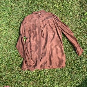 100% silk vintage blouse